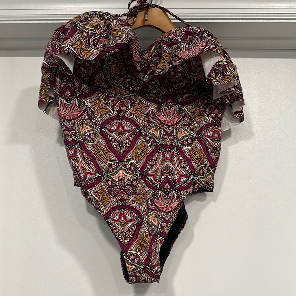 Patterned One-Piece Swimsuit